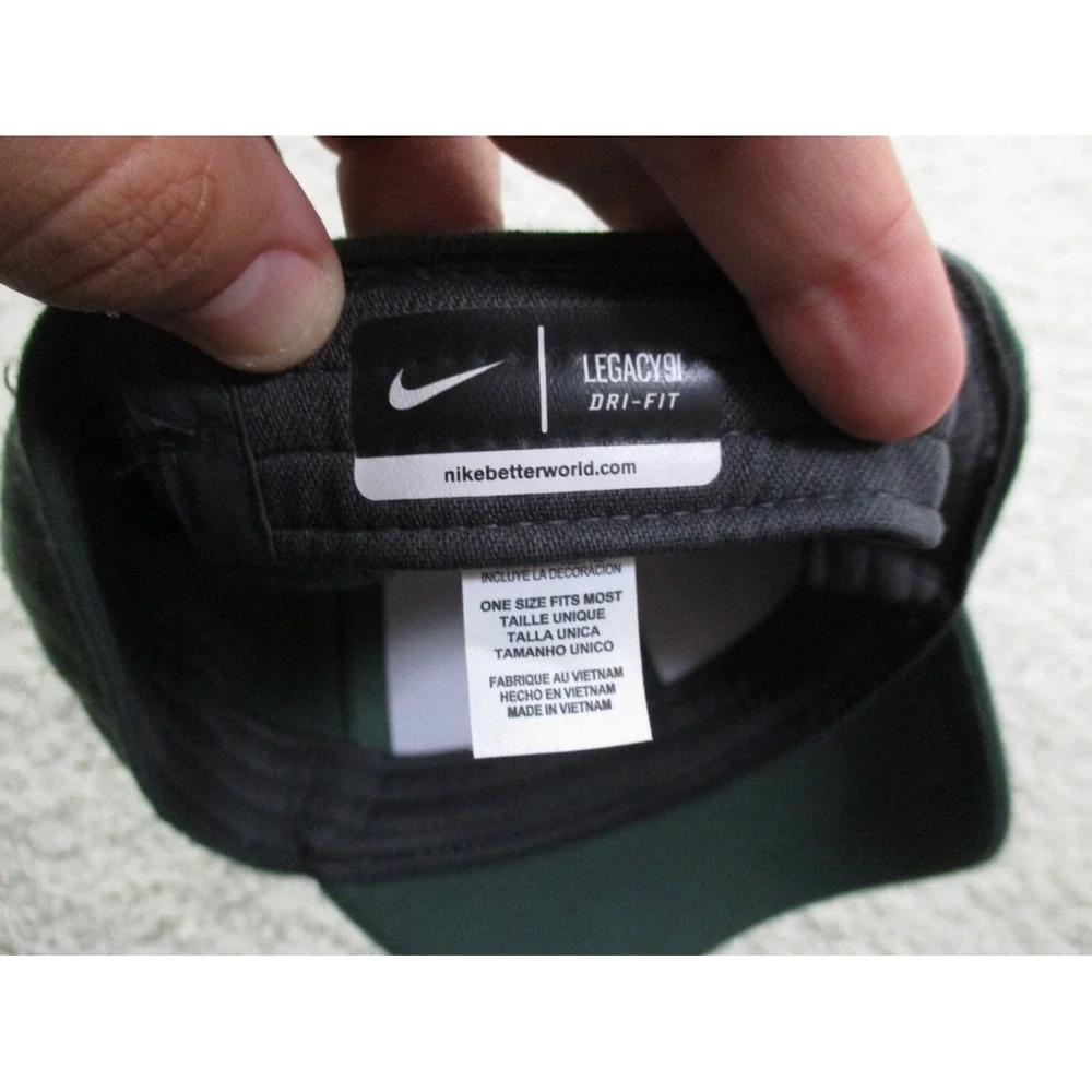 Baylor Bears Hat Cap Mens Green Fitted Nike Lightweight Football Logo Casual A3